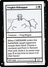 ■エンブレムあり■《Frogkin Kidnapper(Play Test Card)》[Mystery Booster Playtest Cards] 黒R