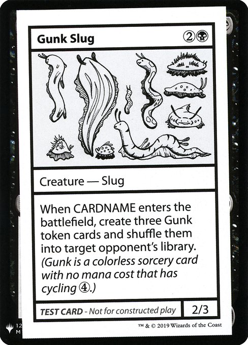 ■エンブレムあり■《Gunk Slug》[Mystery Booster Playtest Cards] 黒R