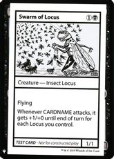 ■エンブレムあり■《Swarm of Locus(Play Test Card)》[Mystery Booster Playtest Cards] 黒R