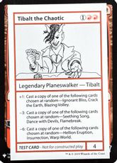 ■エンブレムあり■《Tibalt the Chaotic(Play Test Card)》[Mystery Booster Playtest Cards] 赤R