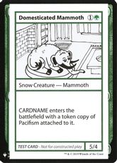 ■エンブレムあり■《Domesticated Mammoth(Play Test Card)》[Mystery Booster Playtest Cards] 緑R