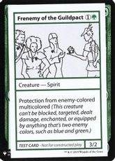 ■エンブレムあり■《Frenemy of the Guildpact(Play Test Card)》[Mystery Booster Playtest Cards] 緑R