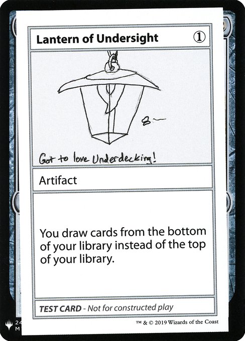 Lantern of Undersight(Play Test Card)