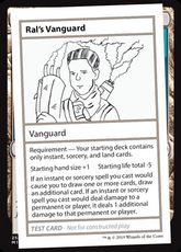 ■エンブレムなし■《Ral's Vanguard(Play Test Card)》[Mystery Booster Playtest Cards] 策略R