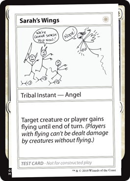 ■エンブレムなし■《Sarah's Wings》[Mystery Booster Playtest Cards] 白R