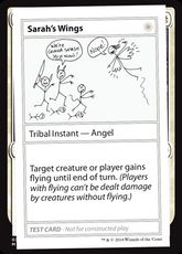 ■エンブレムなし■《Sarah's Wings(Play Test Card)》[Mystery Booster Playtest Cards] 白R