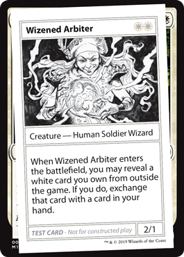 ■エンブレムなし■《Wizened Arbiter》[Mystery Booster Playtest Cards] 白R