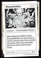 ■エンブレムなし■《Wizened Arbiter(Play Test Card)》[Mystery Booster Playtest Cards] 白R