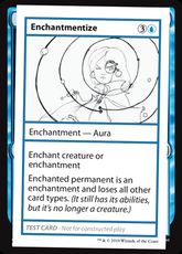 ■エンブレムなし■《Enchantmentize(Play Test Card)》[Mystery Booster Playtest Cards] 青R