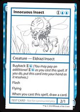 ■エンブレムなし■《Innocuous Insect(Play Test Card)》[Mystery Booster Playtest Cards] 青R