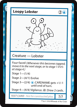 ■エンブレムなし■《Loopy Lobster》[Mystery Booster Playtest Cards] 青R