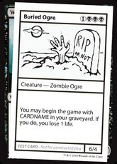 ■エンブレムなし■《Buried Ogre(Play Test Card)》[Mystery Booster Playtest Cards] 黒R