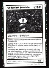 ■エンブレムなし■《Underdark Beholder(Play Test Card)》[Mystery Booster Playtest Cards] 黒R