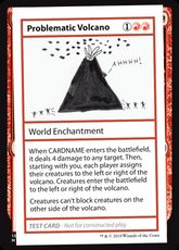 ■エンブレムなし■《Problematic Volcano(Play Test Card)》[Mystery Booster Playtest Cards] 赤R