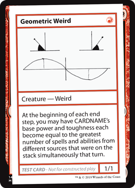 ■エンブレムなし■《Geometric Weird》[Mystery Booster Playtest Cards] 赤R