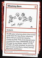 ■エンブレムなし■《Whammy Burn(Play Test Card)》[Mystery Booster Playtest Cards] 赤R