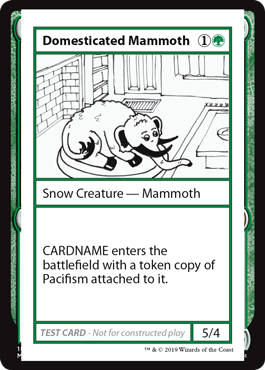 ■エンブレムなし■《Domesticated Mammoth》[Mystery Booster Playtest Cards] 緑R