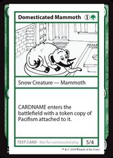 ■エンブレムなし■《Domesticated Mammoth(Play Test Card)》[Mystery Booster Playtest Cards] 緑R