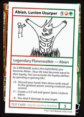 ■エンブレムなし■《Abian, Luvion Usurper(Play Test Card)》[Mystery Booster Playtest Cards] 金R