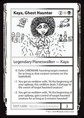 ■エンブレムなし■《Kaya, Ghost Haunter(Play Test Card)》[Mystery Booster Playtest Cards] 金R