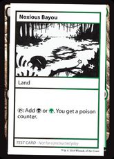 ■エンブレムなし■《Noxious Bayou(Play Test Card)》[Mystery Booster Playtest Cards] 土地R