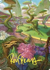 【箔押し】(049)【アート・カード】下生えの競技場[CMM]