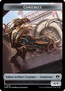 【Foil】(042)《構築物トークン/Construct Token》[CMM] 茶