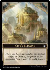 【Foil】(049)《都市の承認トークン/City's Blessing Token》[CMM] 特殊