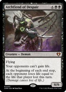 (137)《絶望の魔神/Archfiend of Despair》[CMM] 黒R