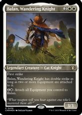 【エッチング・Foil】(458)《放浪の騎士、バーラン/Balan, Wandering Knight》[CMM-BF] 白R