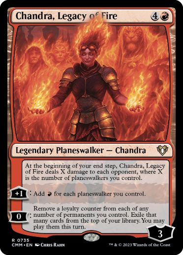 (735)《火の後裔、チャンドラ/Chandra, Legacy of Fire》[CMM] 赤R