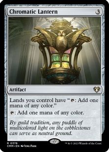 【Foil】(376)《彩色の灯籠/Chromatic Lantern》[CMM] 茶R