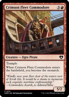 (211)《真紅艦隊の准将/Crimson Fleet Commodore》[CMM] 赤C