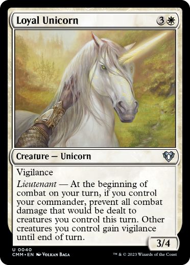 (040)《忠実なユニコーン/Loyal Unicorn》[CMM] 白U