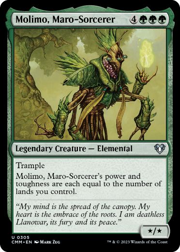 【Foil】(305)《マローの魔術師モリモ/Molimo, Maro-Sorcerer》[CMM] 緑U