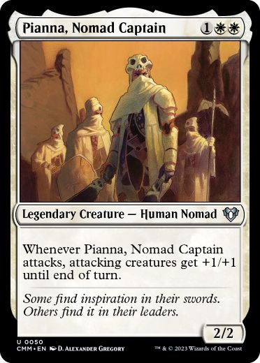 【Foil】(050)《遊牧の民の長ピアナ/Pianna, Nomad Captain》[CMM] 白U