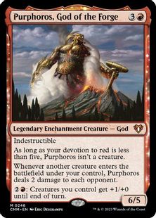 【Foil】(246)《鍛冶の神、パーフォロス/Purphoros, God of the Forge》[CMM] 赤R