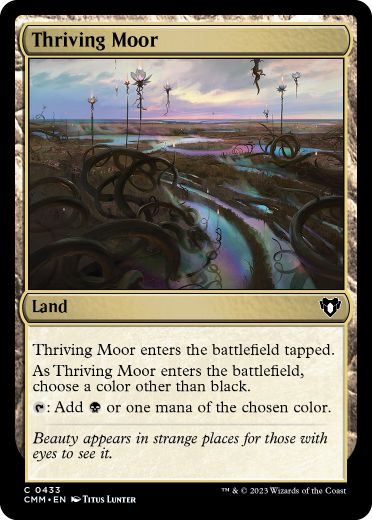 【Foil】(433)《興隆する湿地帯/Thriving Moor》[CMM] 土地C