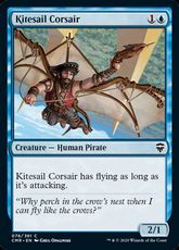 【Foil】(076)《帆凧の海賊/Kitesail Corsair》[CMR] 青C