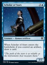 【Foil】(092)《星学者/Scholar of Stars》[CMR] 青C