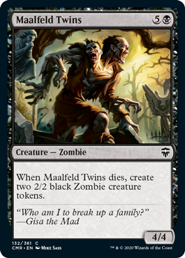 【Foil】(132)《マルフェルドの双子/Maalfeld Twins》[CMR] 黒C