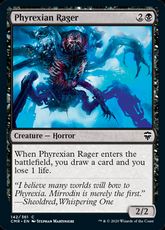 【Foil】(142)《ファイレクシアの憤怒鬼/Phyrexian Rager》[CMR] 黒C