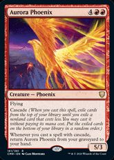 【Foil】(161)《オーロラのフェニックス/Aurora Phoenix》[CMR] 赤R