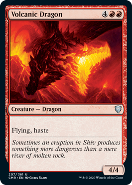【Foil】(207)《火山のドラゴン/Volcanic Dragon》[CMR] 赤U