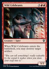 【Foil】(212)《野蛮な祝賀者/Wild Celebrants》[CMR] 赤C