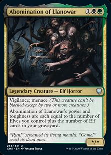 (265)《ラノワールの異形/Abomination of Llanowar》[CMR] 金U