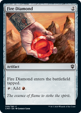 【Foil】(309)《緋色のダイアモンド/Fire Diamond》[CMR] 茶C