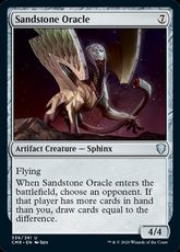 【Foil】(336)《砂岩の予言者/Sandstone Oracle》[CMR] 茶U