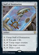 【Foil】(343)《威圧の杖/Staff of Domination》[CMR] 茶R