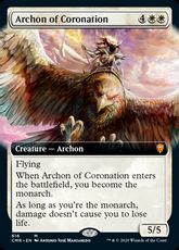 【Foil】(616)■拡張アート■《戴冠のアルコン/Archon of Coronation》[CMR-BF] 白R